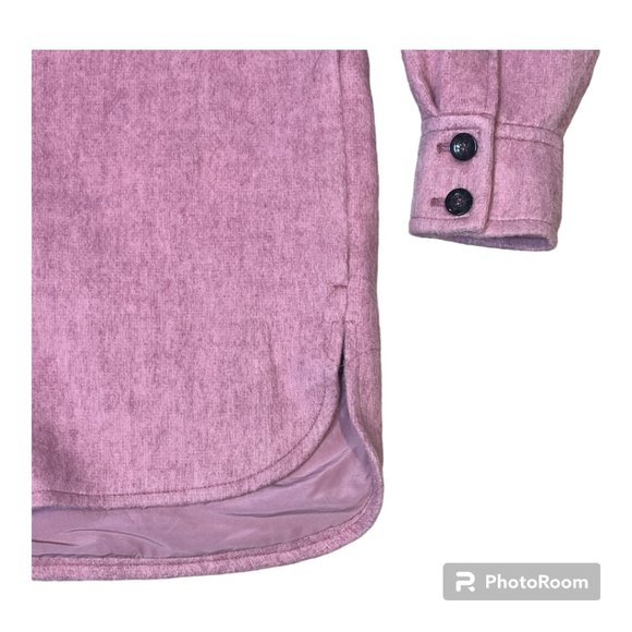 H&M pink brushed wool heavy warm shacket - Picture 2 of 4